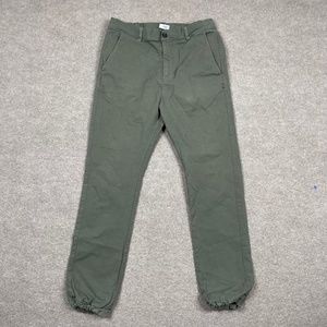 CWST Pants Mens 31 Green Chino Jogger Lightweight Casual